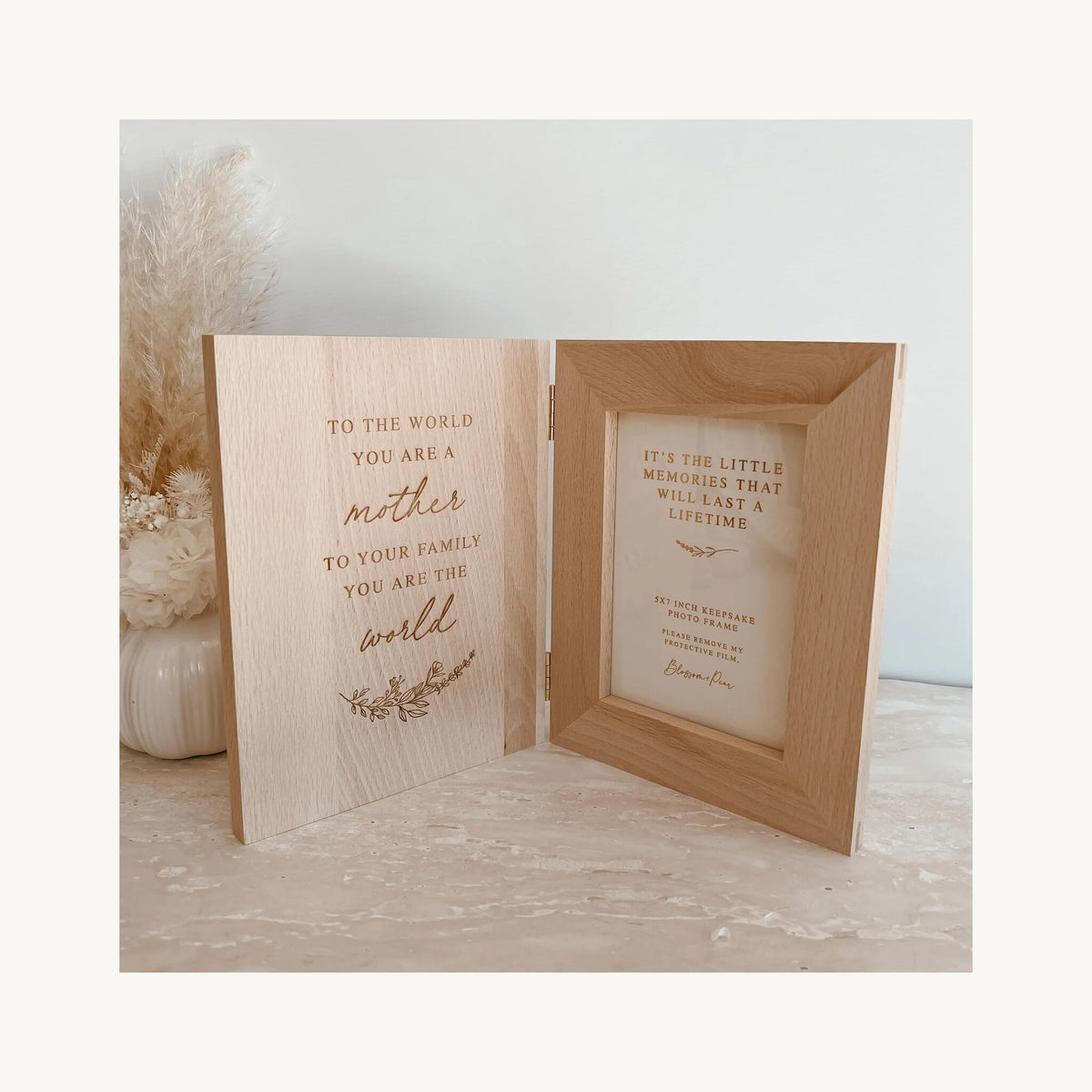 Blossom & Pear You Are My World Wooden Photo Frame | Aster & Ruby