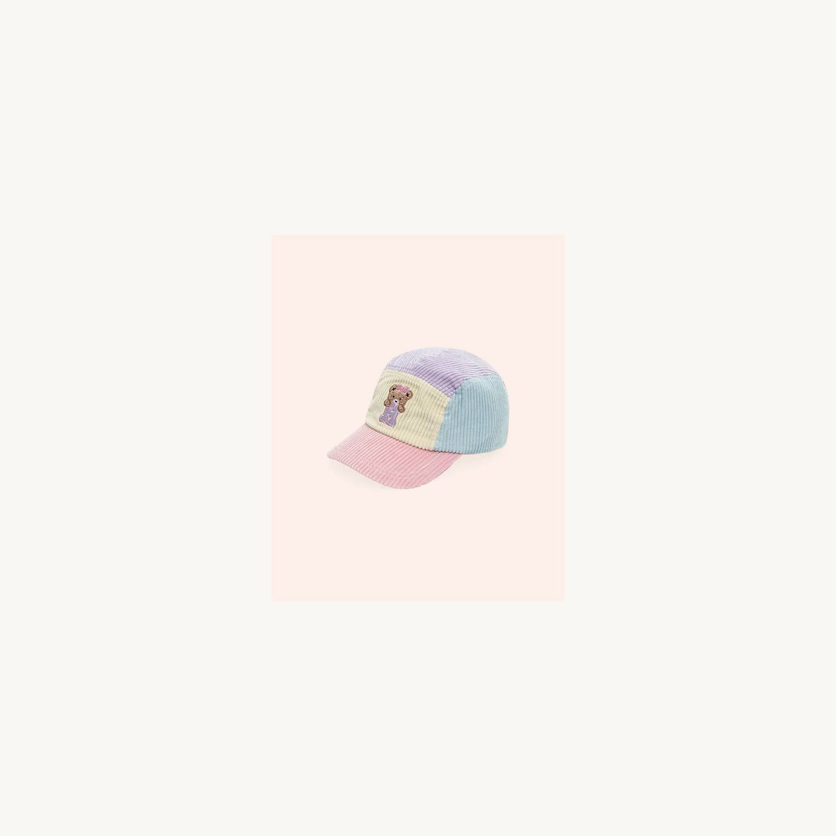 Huxbaby Blush Colour Block Cord Cap | Aster & Ruby