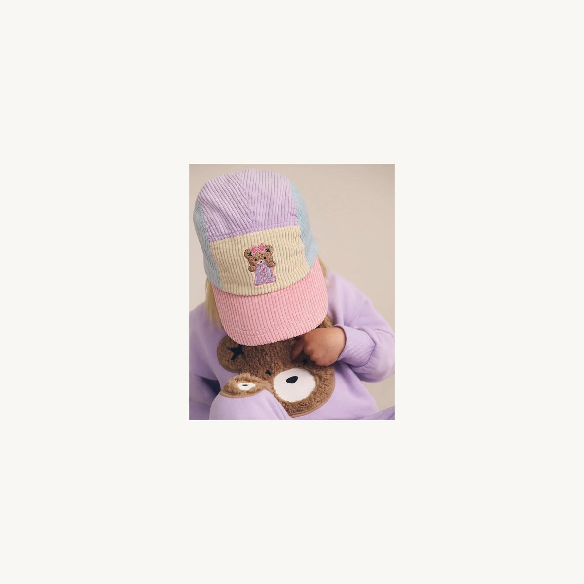 Huxbaby Blush Colour Block Cord Cap | Aster & Ruby