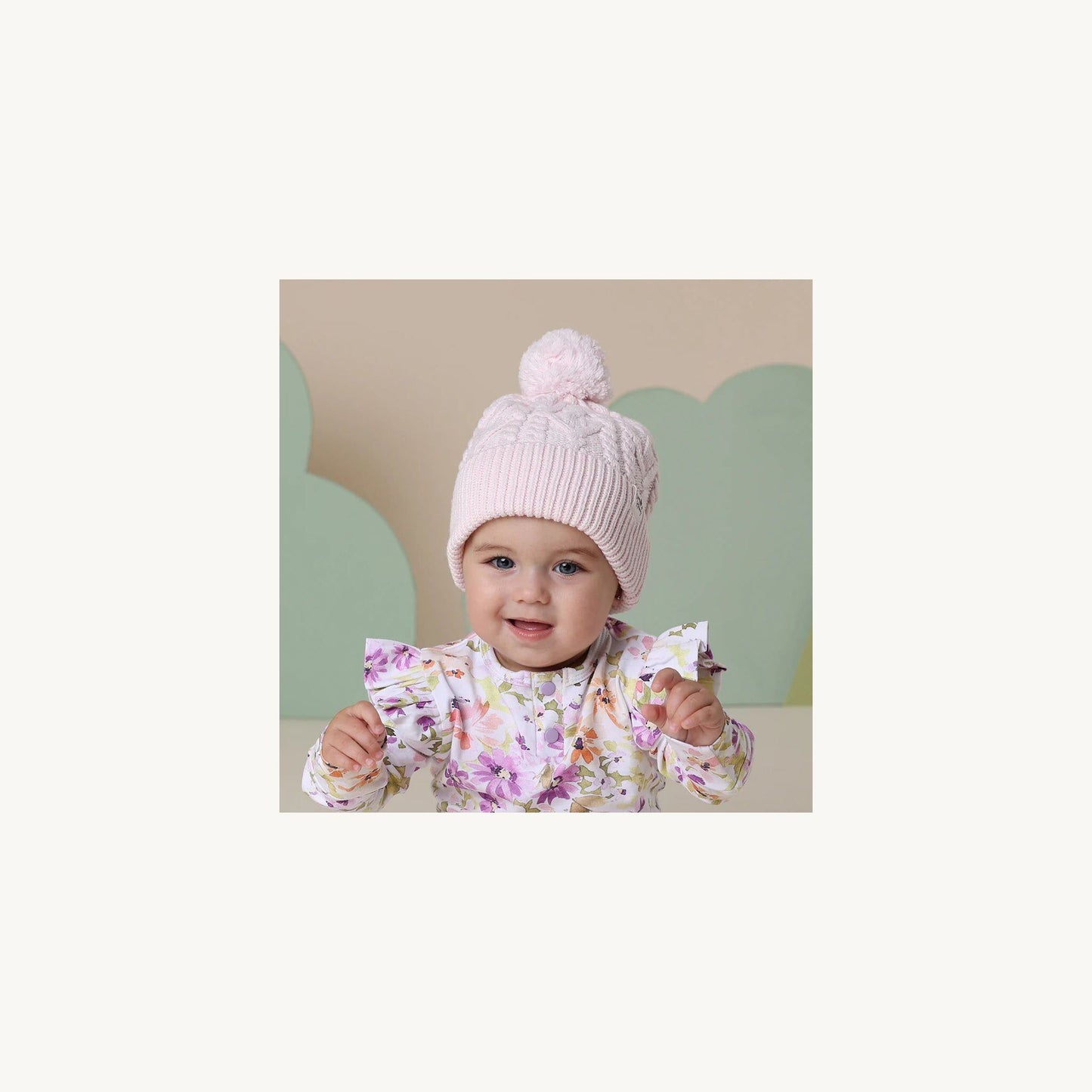 Blush Pink Organic Baby Knit Beanie – children's product by Snuggle Hunny Kids | Aster & Ruby