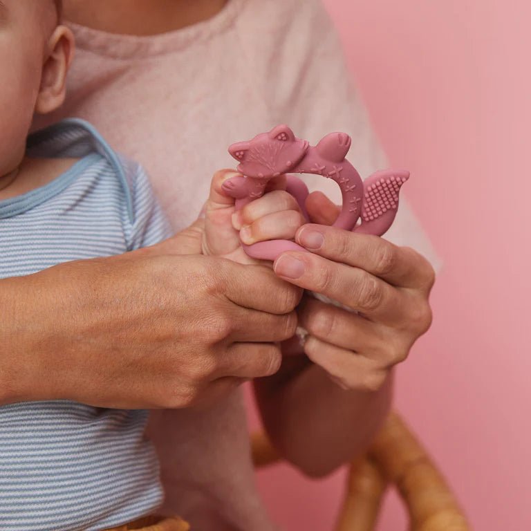 Blush Wrist Teether - Aster & Ruby
