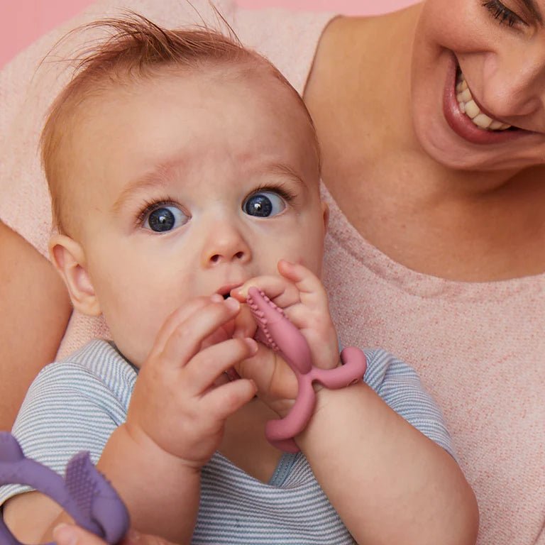 Blush Wrist Teether - Aster & Ruby