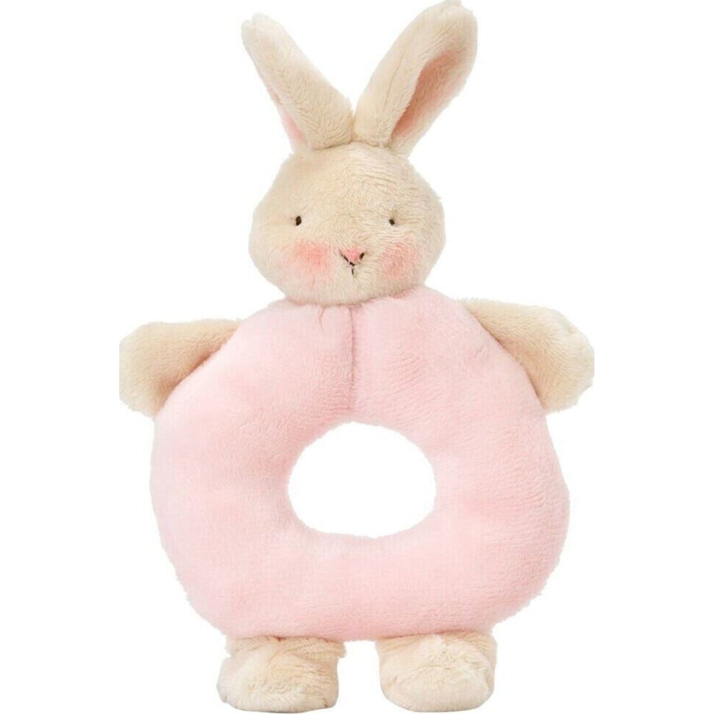 Bunnies by the Bay Bunny Ring Rattle - Pink (18cm) – handmade baby rattle by Bunnies By The Bay | Aster & Ruby