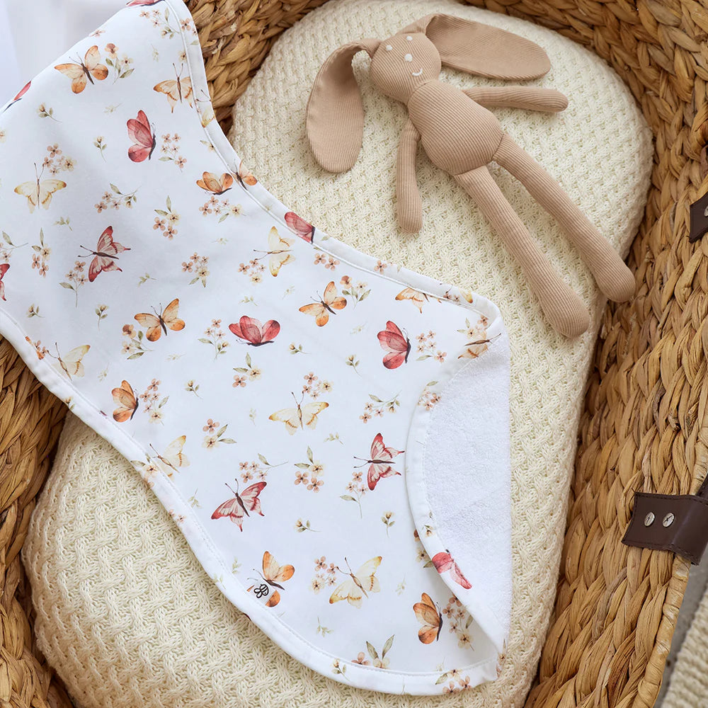 Organic Cotton Burp Cloth Butterfly