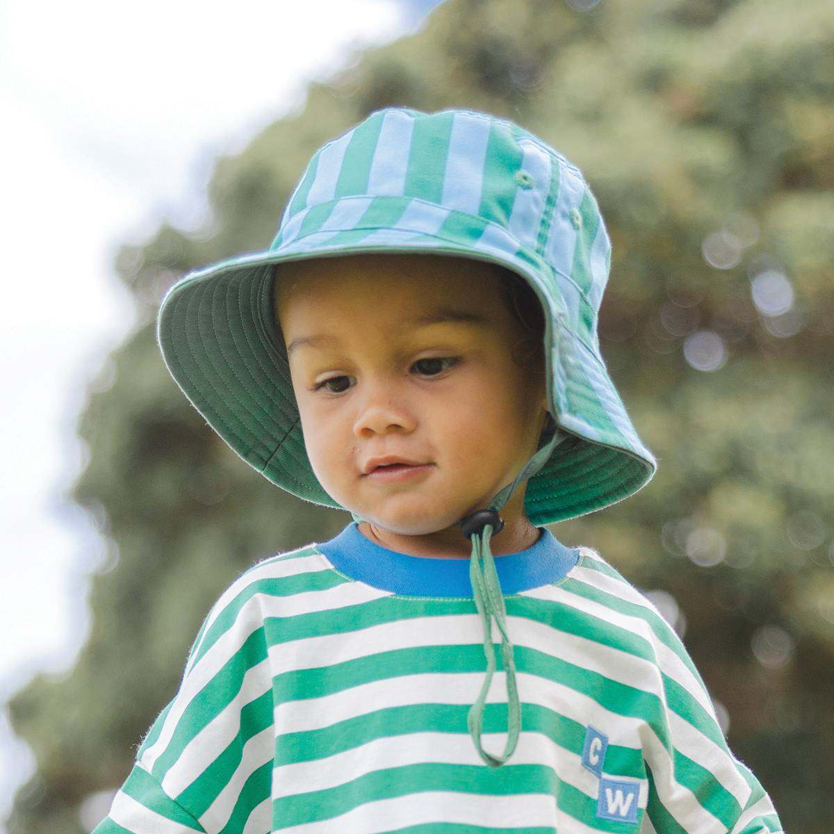 Reversible Bucket Hat Deck Stripe