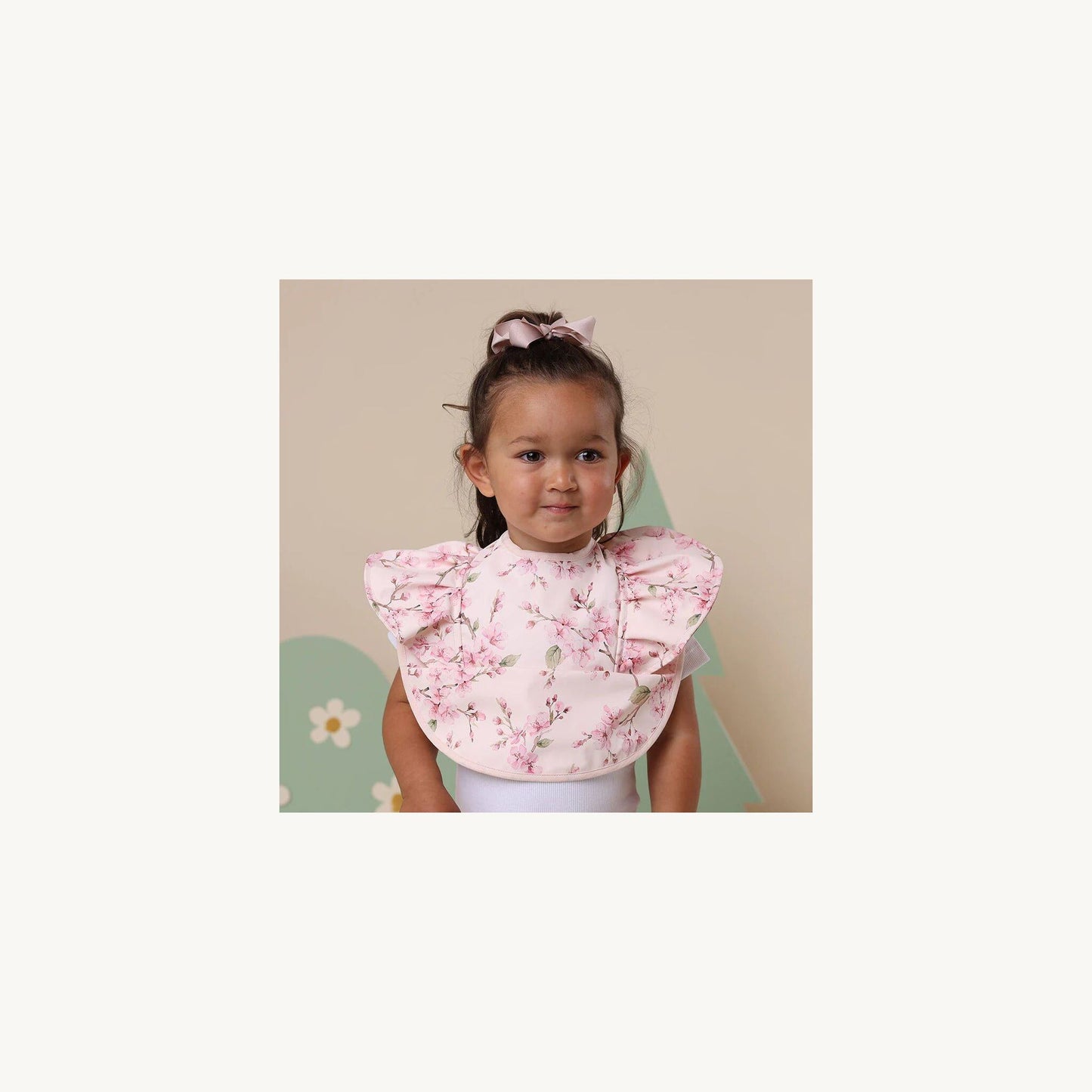 Snuggle Hunny Kids Cherry Blossom Frill Snuggle Bib | Aster & Ruby