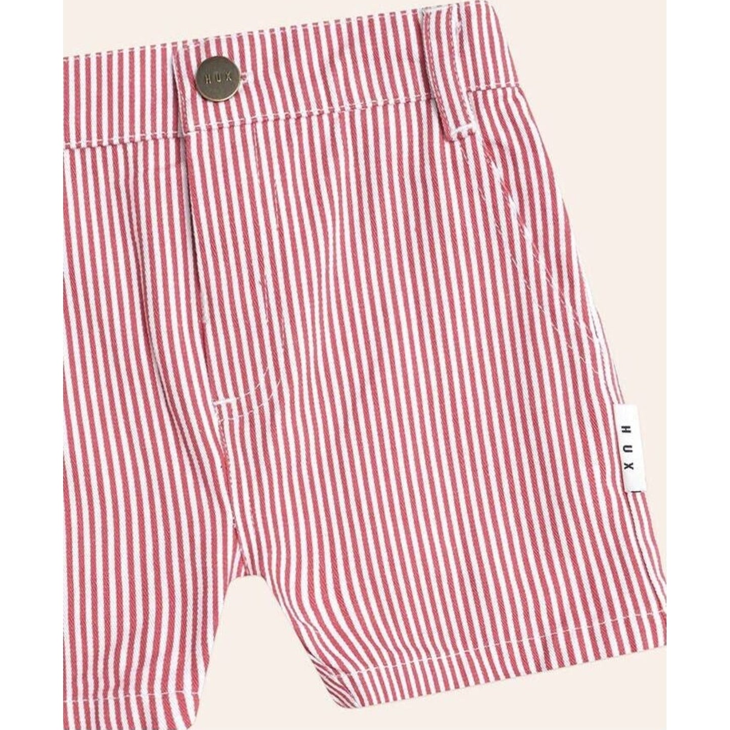 Aster Collective Chill Red Stripe Chino Shorts | Aster & Ruby