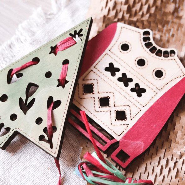 Christmas Threading Shapes Ugly Jumper – Aster & Ruby