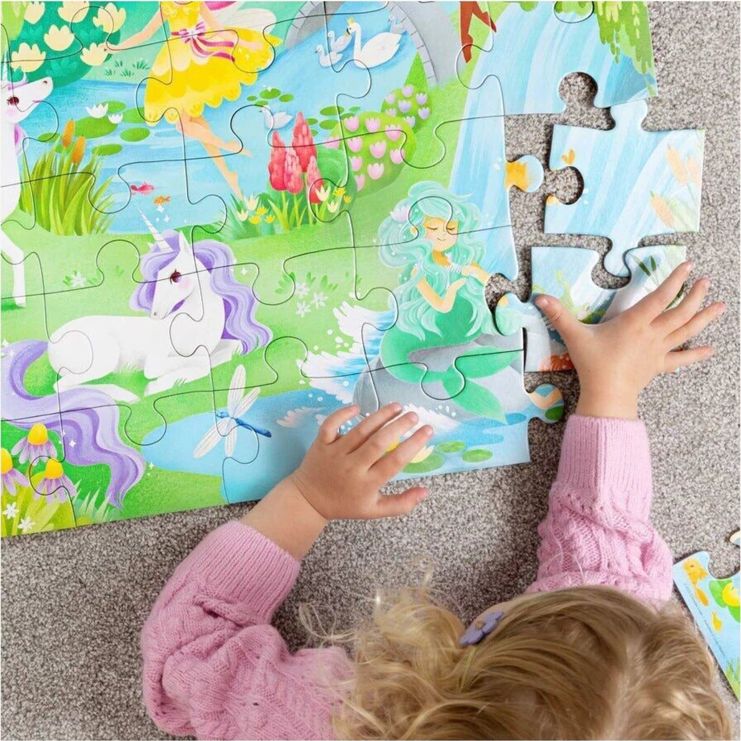Classic Floor Puzzle 36 pc Magical Friends – children's product by Crocodile Creek | Aster & Ruby