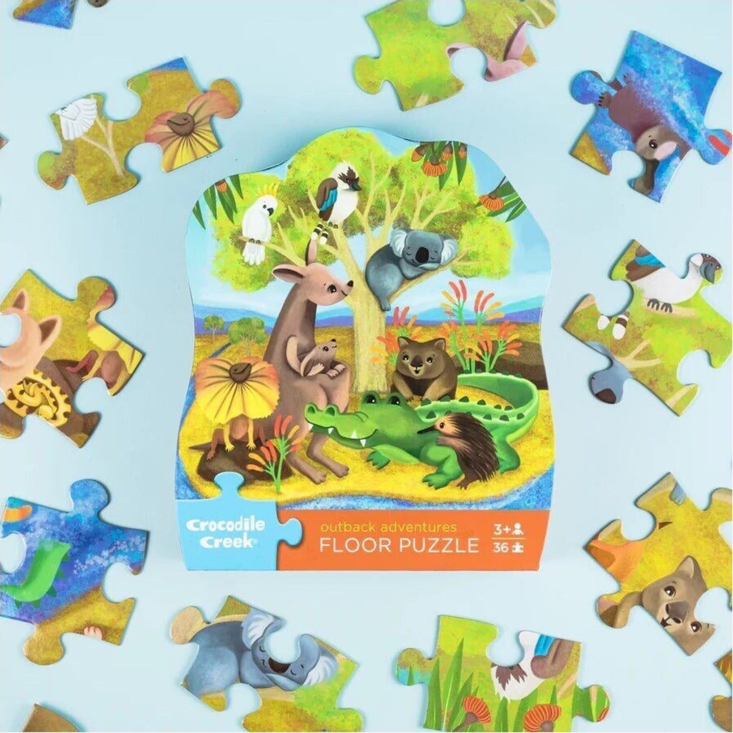 Classic Floor Puzzle 36 pc Outback Adventures – children's product by Crocodile Creek | Aster & Ruby