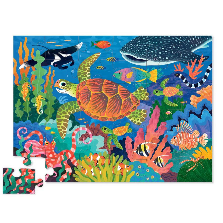 Classic Floor Puzzle 36 pc Sea Turtle - Aster & Ruby