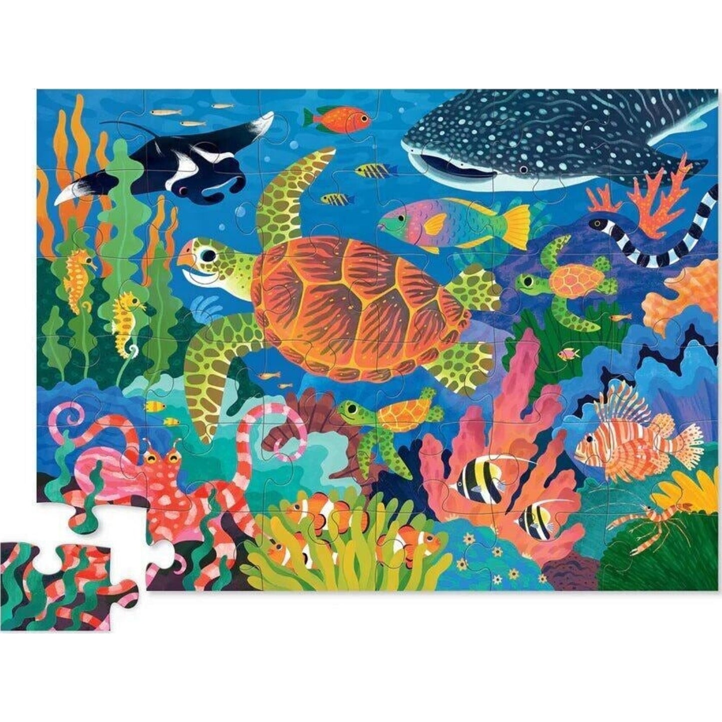 Classic Floor Puzzle 36 pc Sea Turtle – children's product by Crocodile Creek | Aster & Ruby