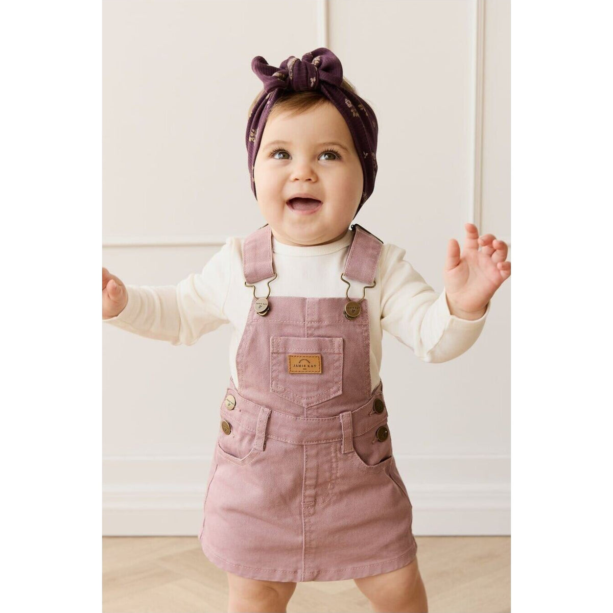 Jamie Kay Classic Overall Dress Dreamy Pink | Aster & Ruby