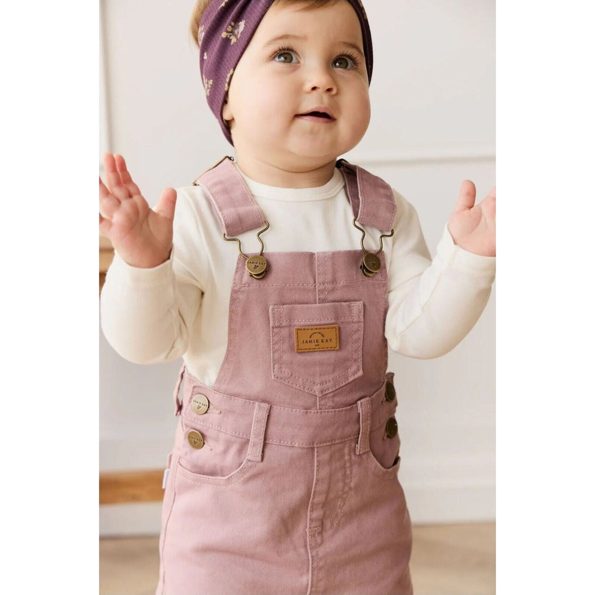 Jamie Kay Classic Overall Dress Dreamy Pink | Aster & Ruby