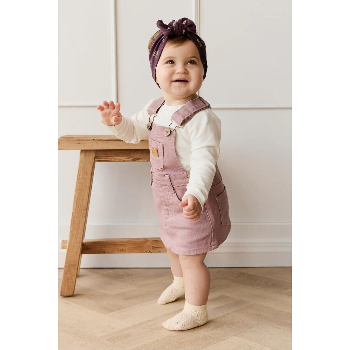 Jamie Kay Classic Overall Dress Dreamy Pink | Aster & Ruby