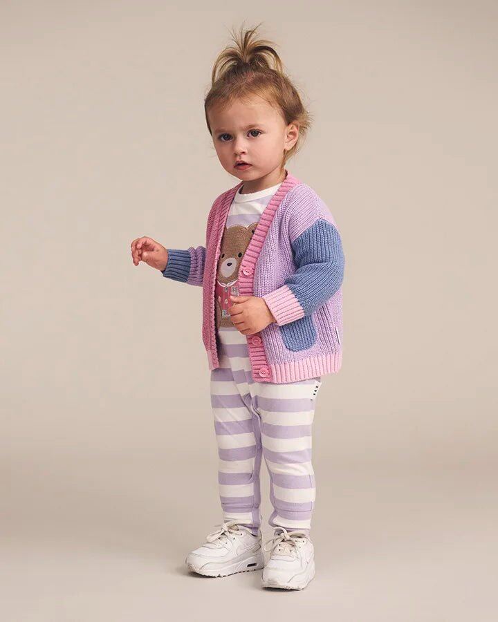 College Hux Orchid Stripe Romper – 0-3m, 3-6m, 6-12m, 12-18m – Aster & Ruby
