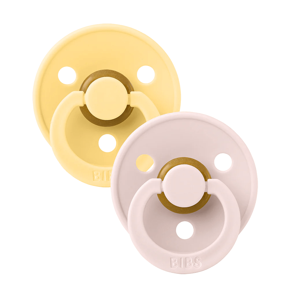 Colour Pacifier Round 2pk - Aster & Ruby