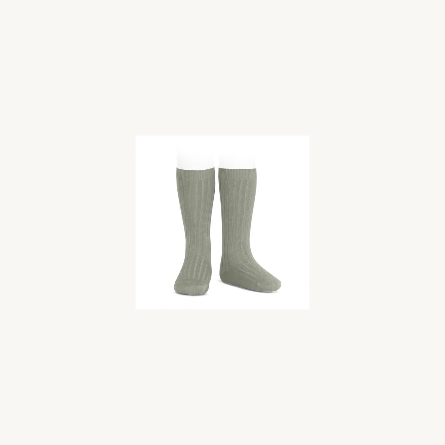 Condor Condor Ribbed Knee High Socks Green Lake | Aster & Ruby