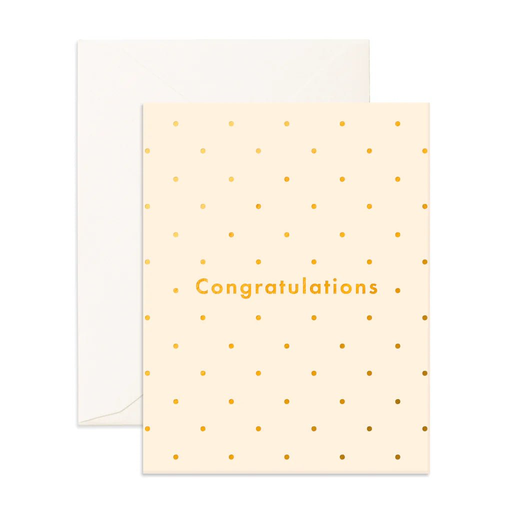Congratulations Dots Greeting Card - Aster & Ruby