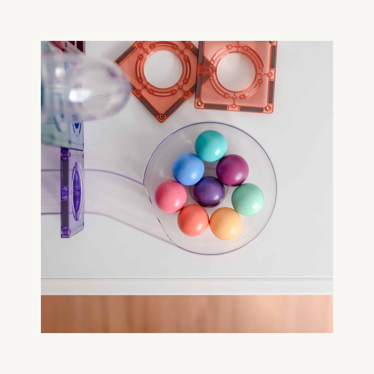 Connetix Tiles Connetix Tiles 106 Piece Pastel Ball Run Pack | Aster & Ruby