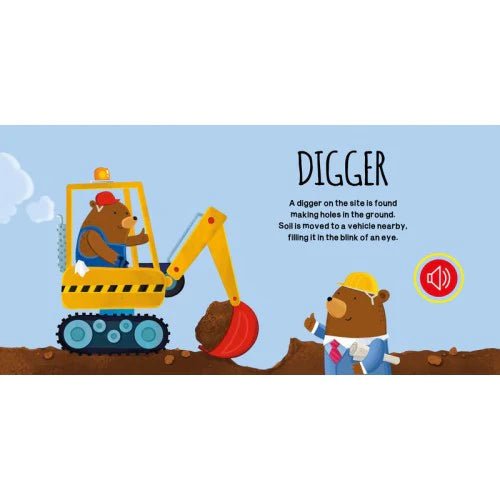 Construction Site Vehicles Sound Book - Aster & Ruby