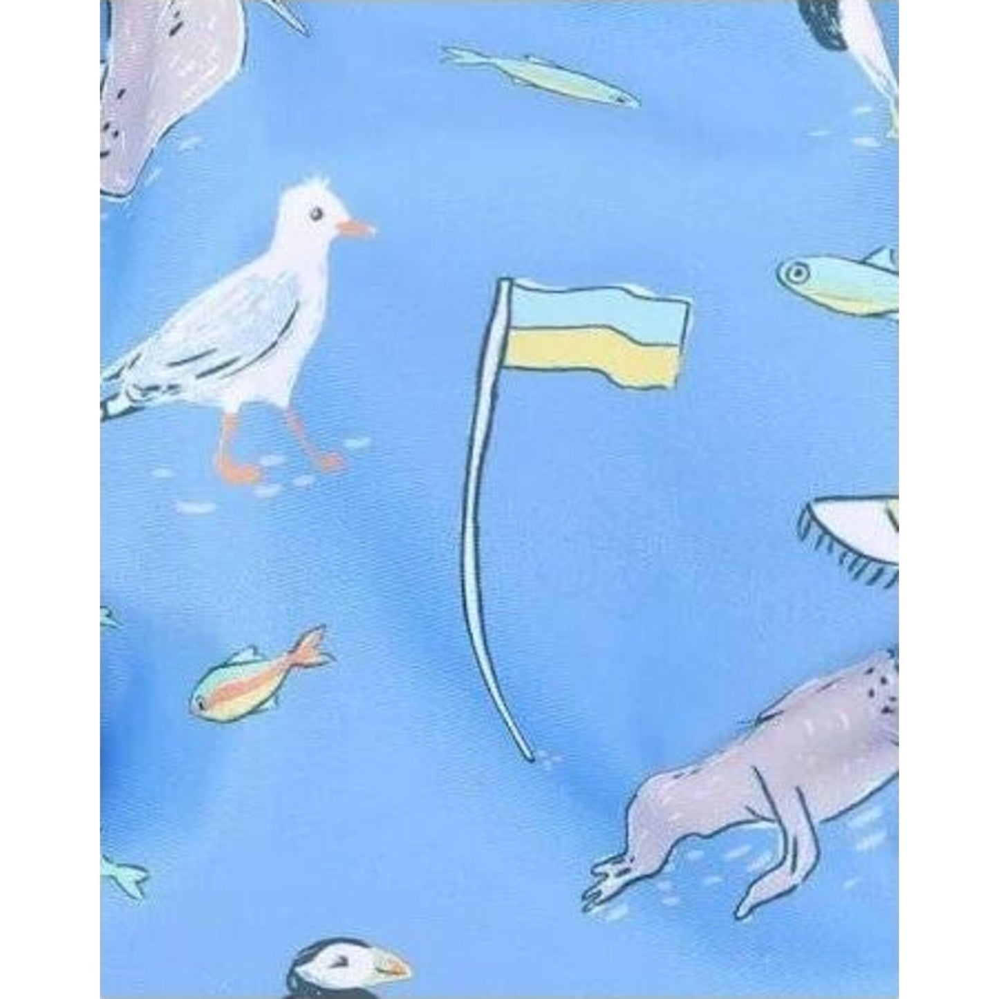 Conway Print Aqua Nappy – children's product by bebe | Aster & Ruby