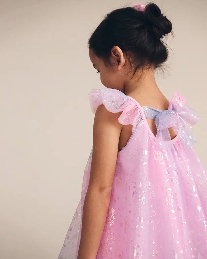Cosmic Unicorn Frill Tulle Dress – 6-12m, 1, 2, 3 – Aster & Ruby