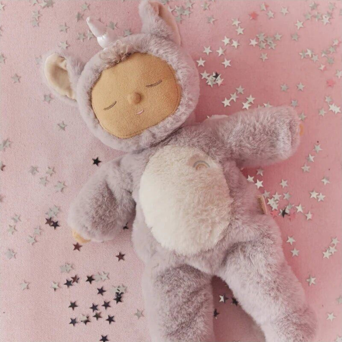 Olli Ella Cozy Dinkums Unicorn Sweetpea Lilac | Aster & Ruby