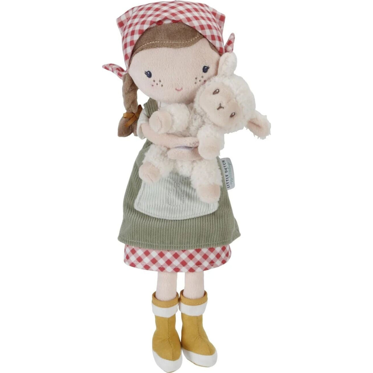 Little Dutch Cuddle Doll Farmer Rosa with Sheep 35cm | Aster & Ruby