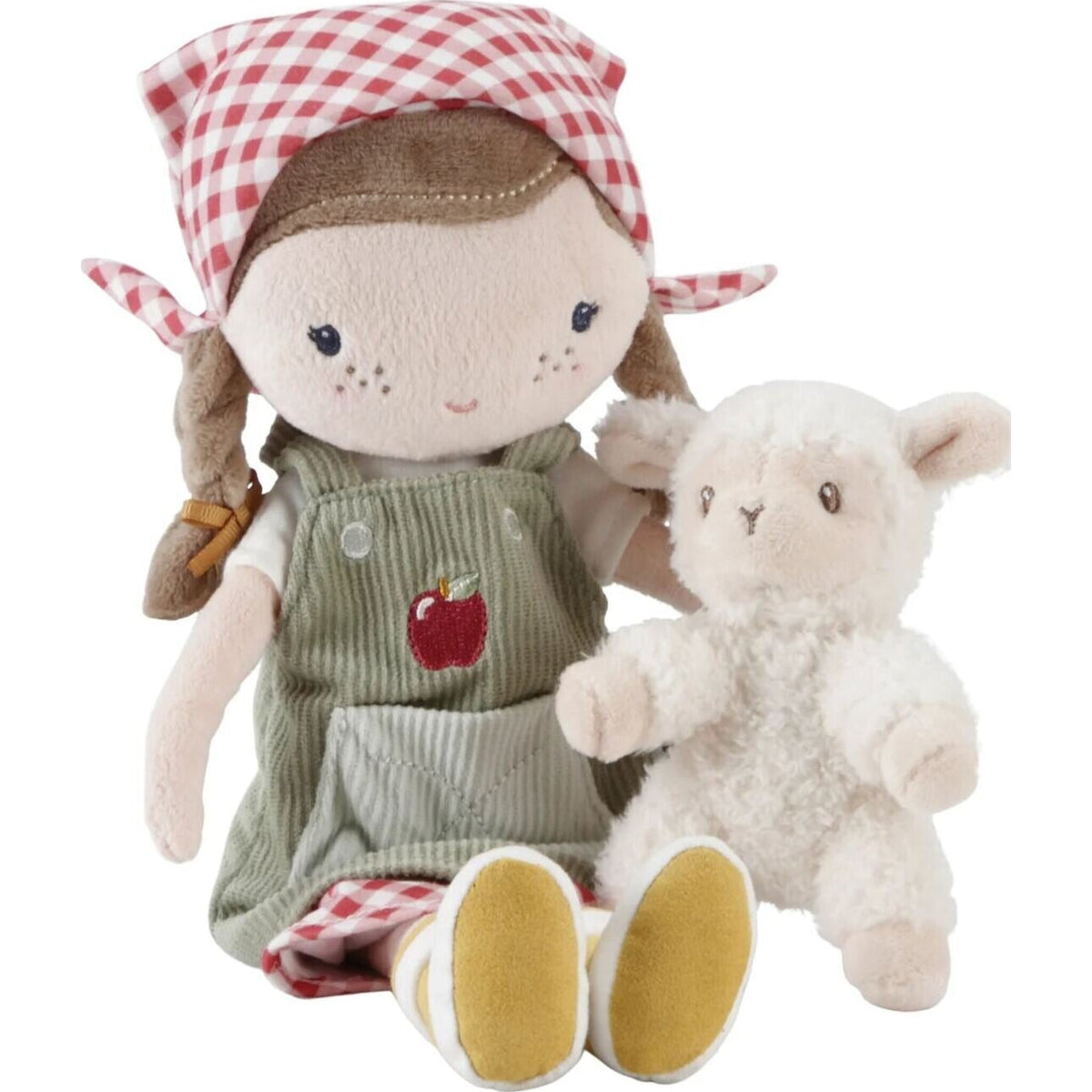 Little Dutch Cuddle Doll Farmer Rosa with Sheep 35cm | Aster & Ruby