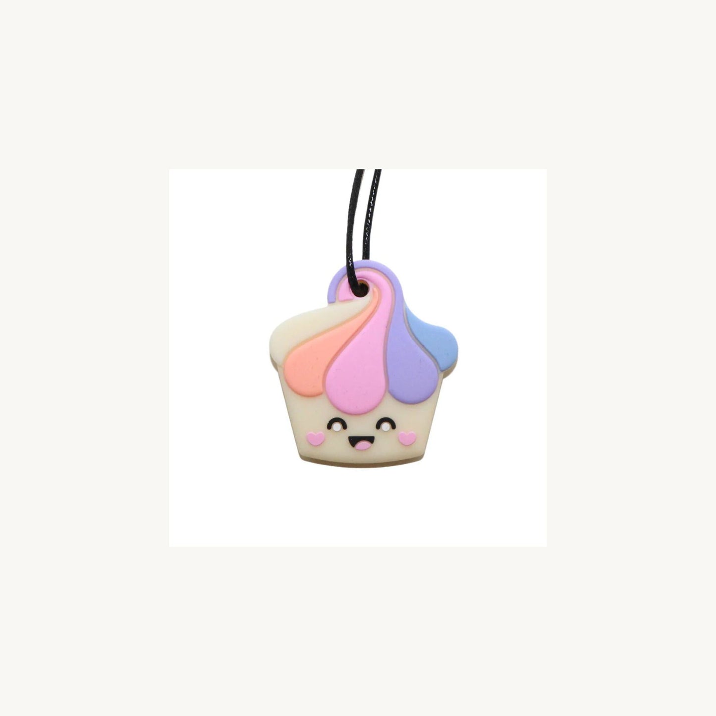 Cupcake Chew Pendant Pastel – children's product by Jellystone | Aster & Ruby