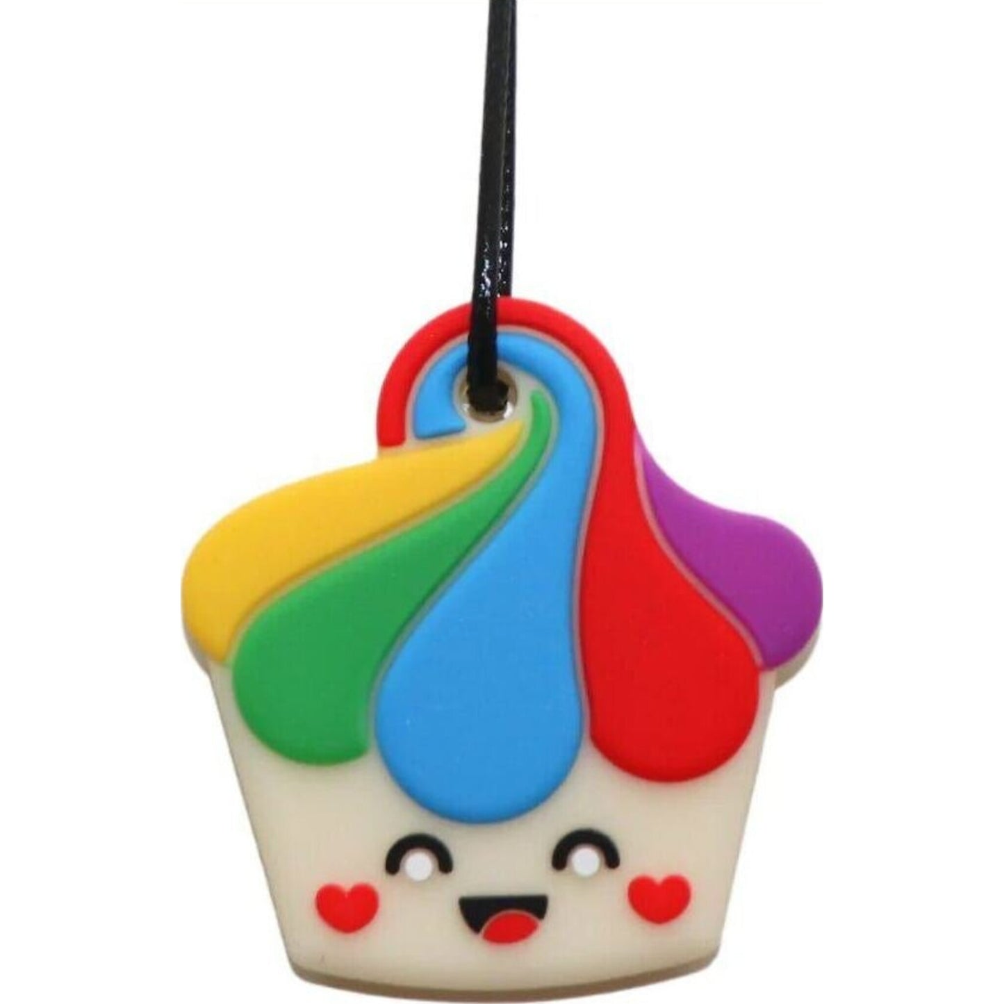 Cupcake Chew Pendant Rainbow – children's product by Jellystone | Aster & Ruby