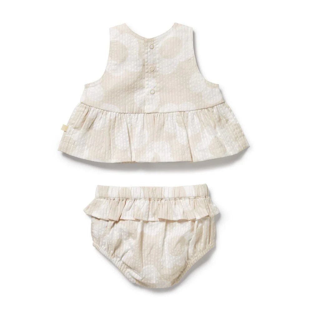 Daisy Bloom Organic Ruffle Set - Aster & Ruby