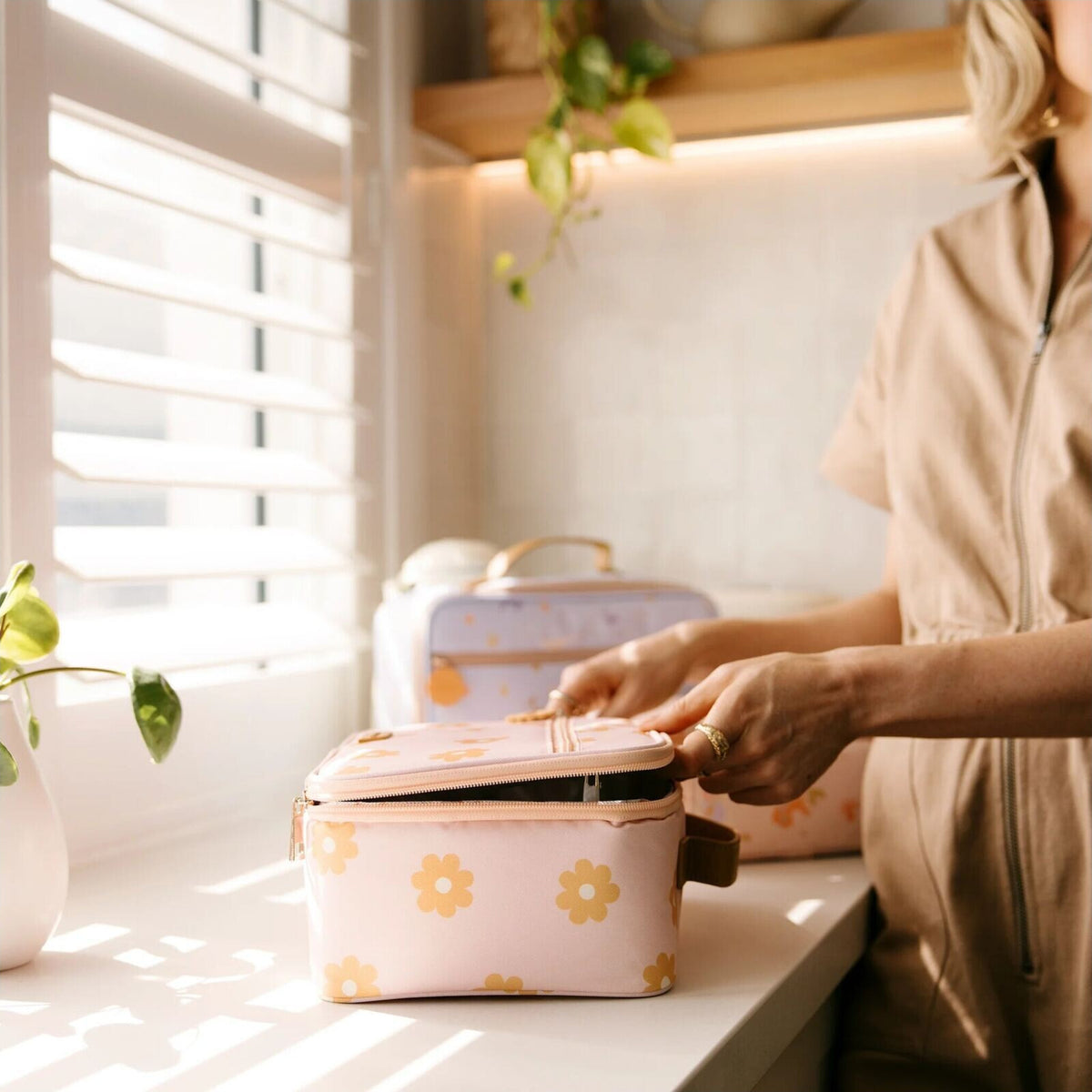 Fox & Fallow Daisy Chain Large Lunch Bag | Aster & Ruby