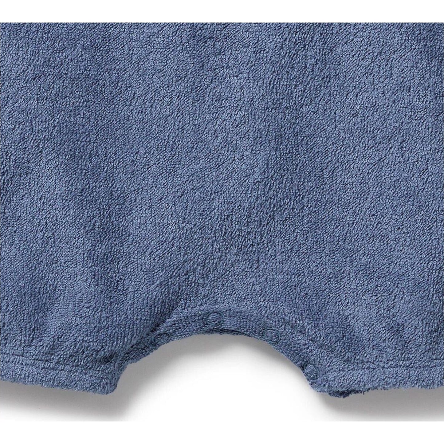 Deep Blue Organic Terry Growsuit – children's product by Wilson & Frenchy | Aster & Ruby