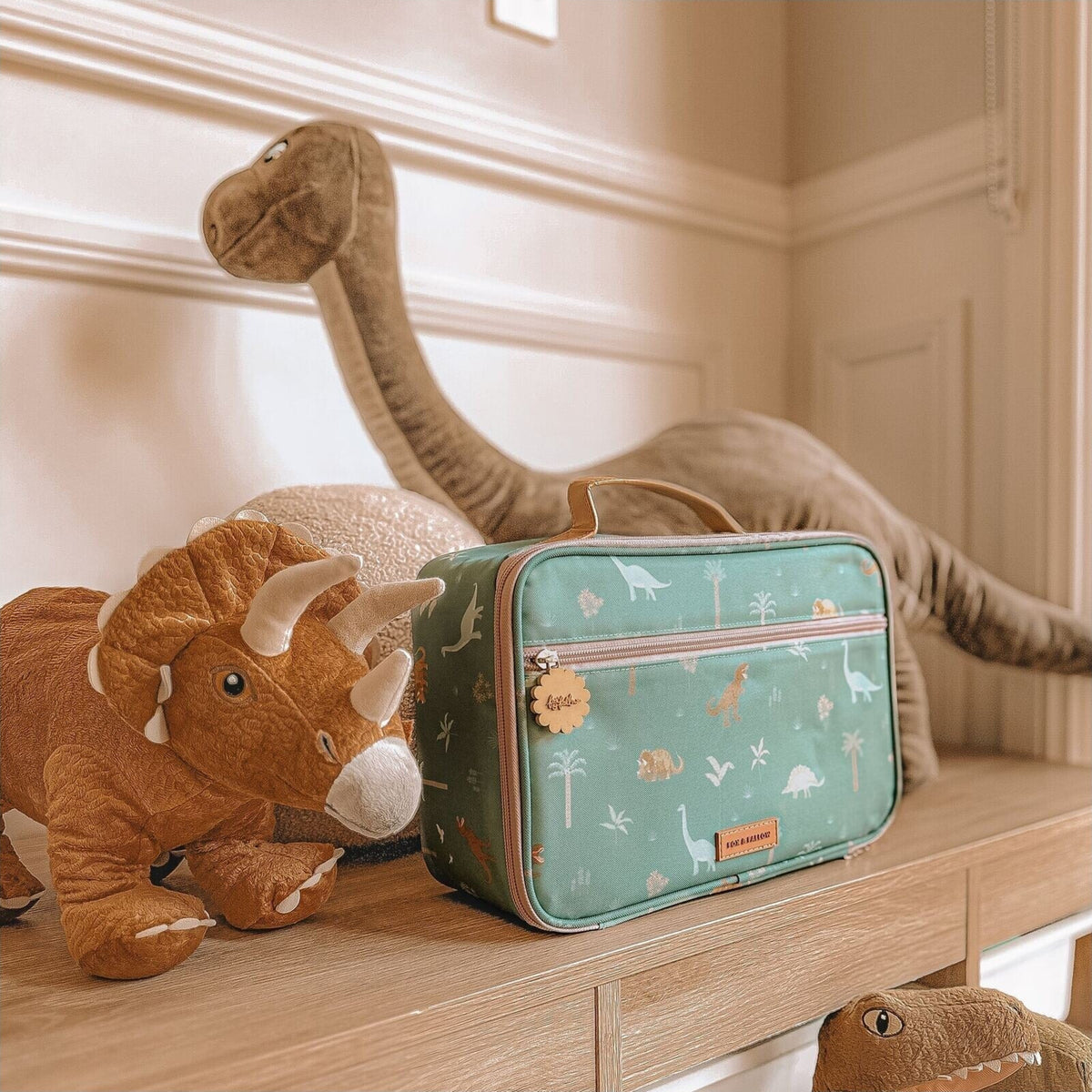 Fox & Fallow Dinos Large Lunch Bag | Aster & Ruby