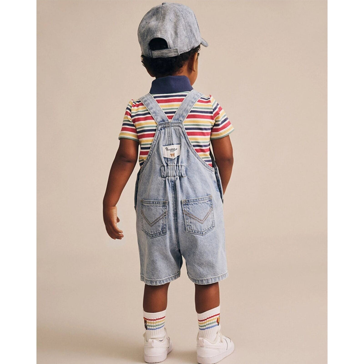Huxbaby Dreamy Denim Short Overalls | Aster & Ruby