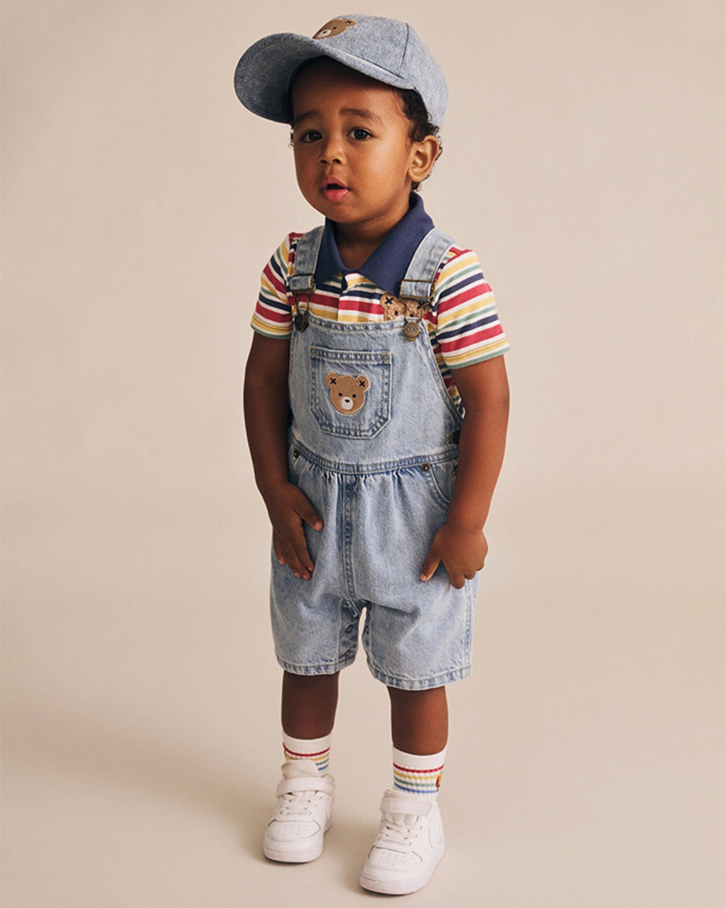 Dreamy Denim Short Overalls - Aster & Ruby