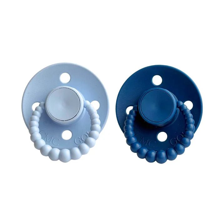 Dummies 2pk Baby Blue and Navy - Aster & Ruby