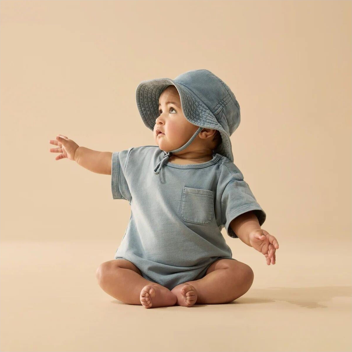Wilson & Frenchy Dusk Organic Sweat Growsuit | Aster & Ruby