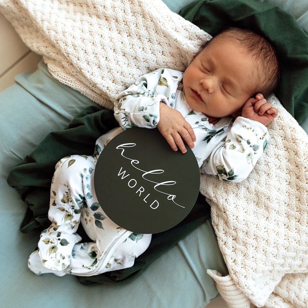 Eden & Olive Reversible Milestone Cards - Aster & Ruby