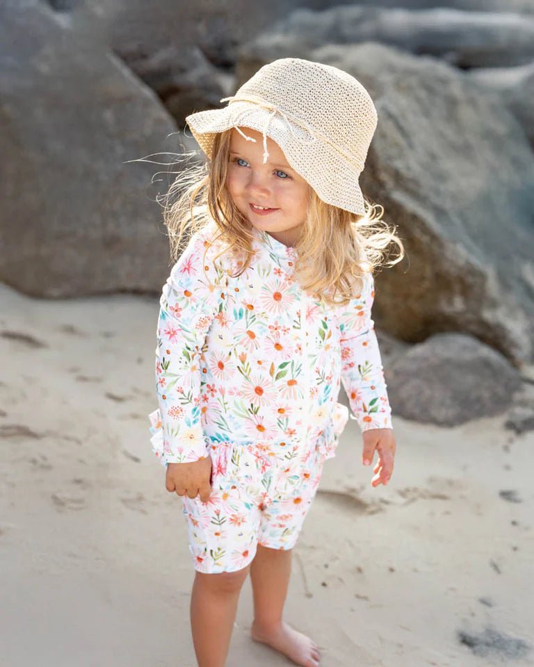 Eliana Print LS Rash Suit - Aster & Ruby