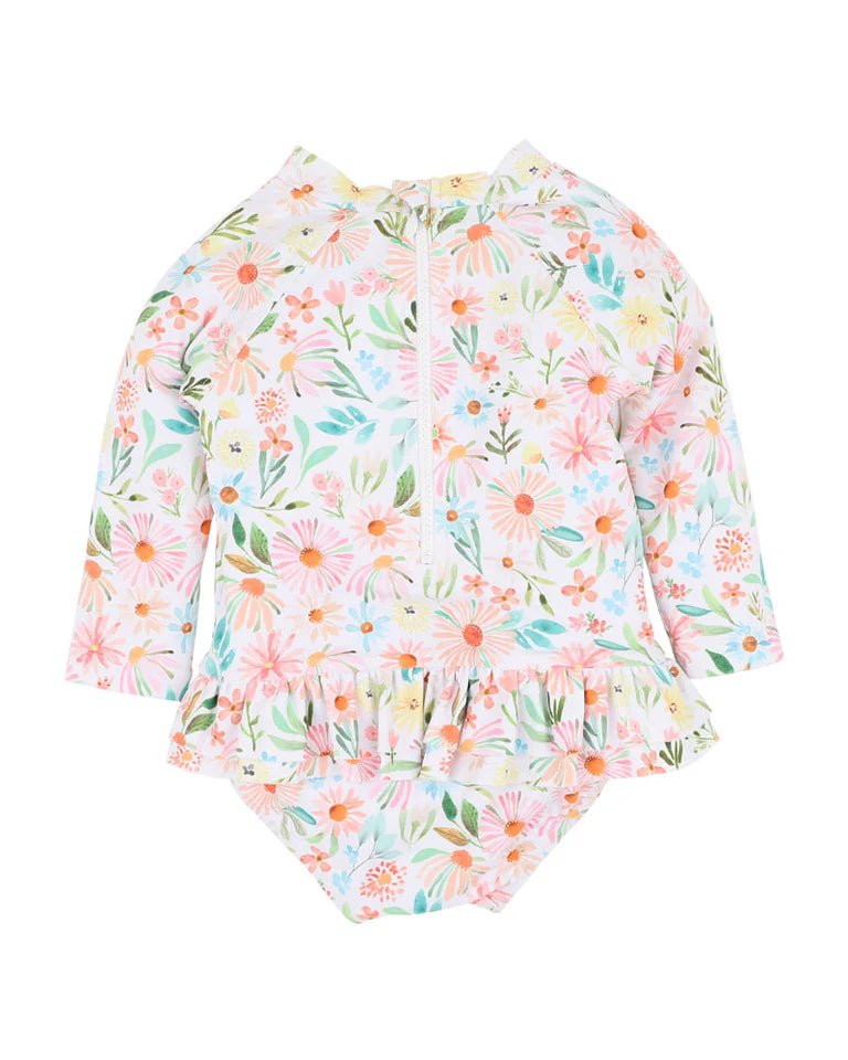 Eliana Print Ls Sunsuit - Aster & Ruby