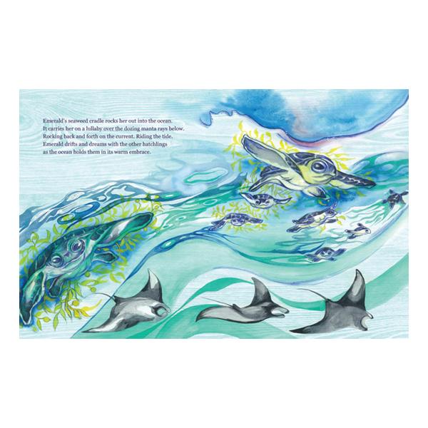 Emerald The Green Turtle's Tale Softcover Book-Aster & Ruby