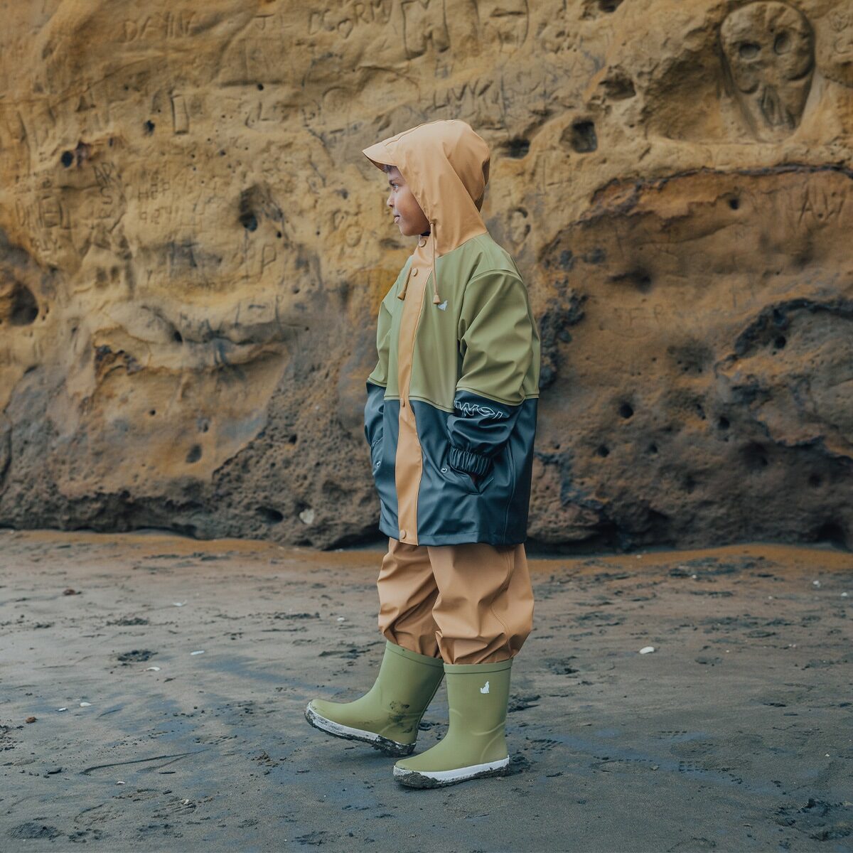 Explorer Jacket Fern Colourblock - Aster & Ruby