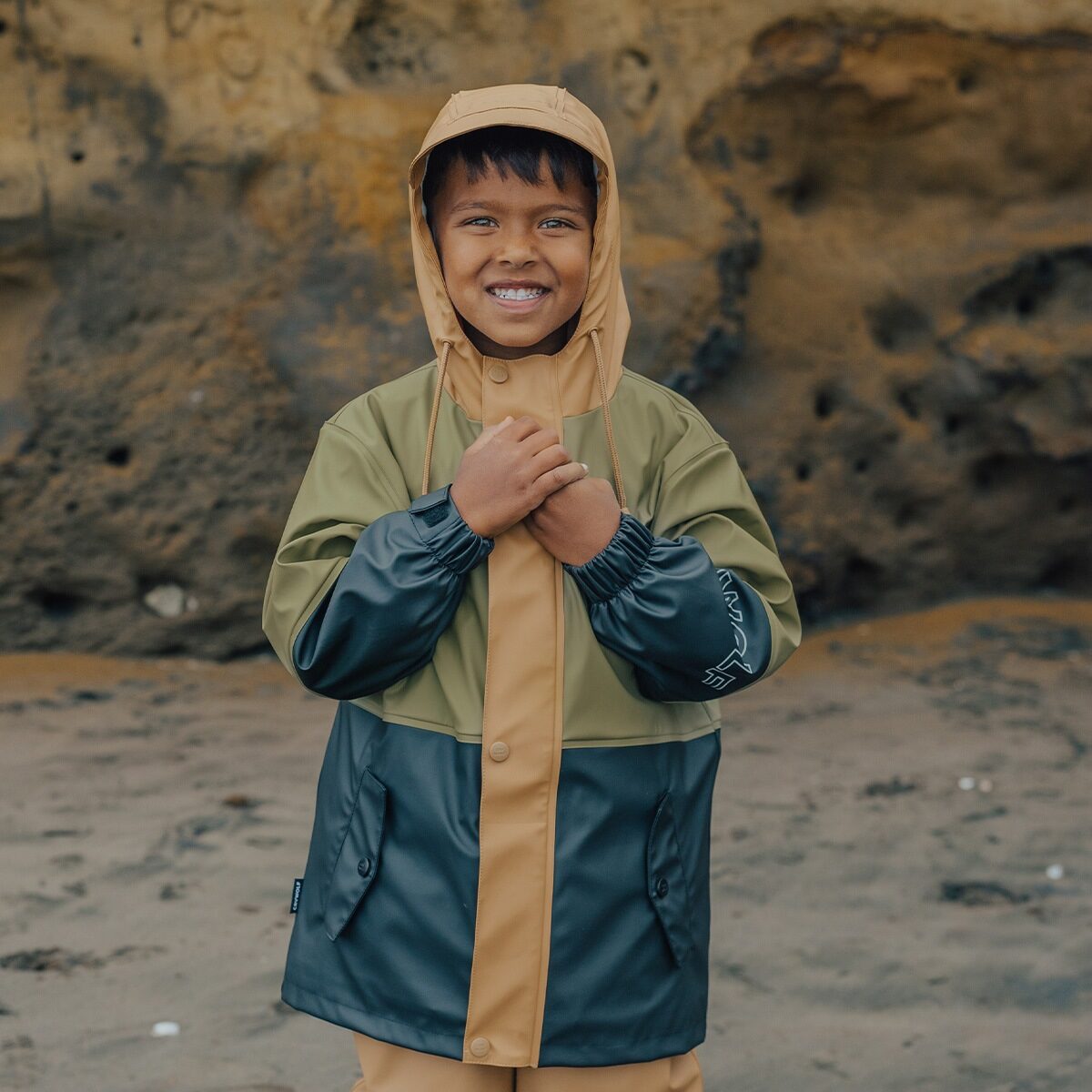 Explorer Jacket Fern Colourblock - Aster & Ruby