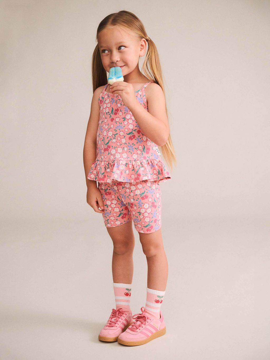 Tropical Cherry Floral 2 Piece Set
