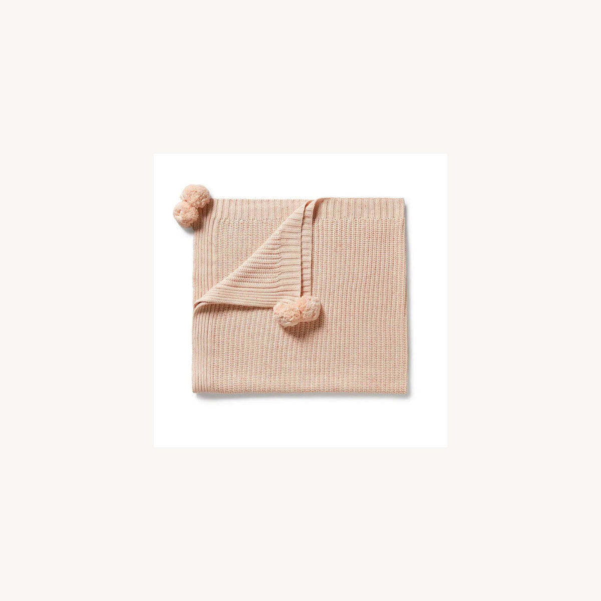Wilson & Frenchy Fairy Floss Organic Knitted Blanket | Aster & Ruby