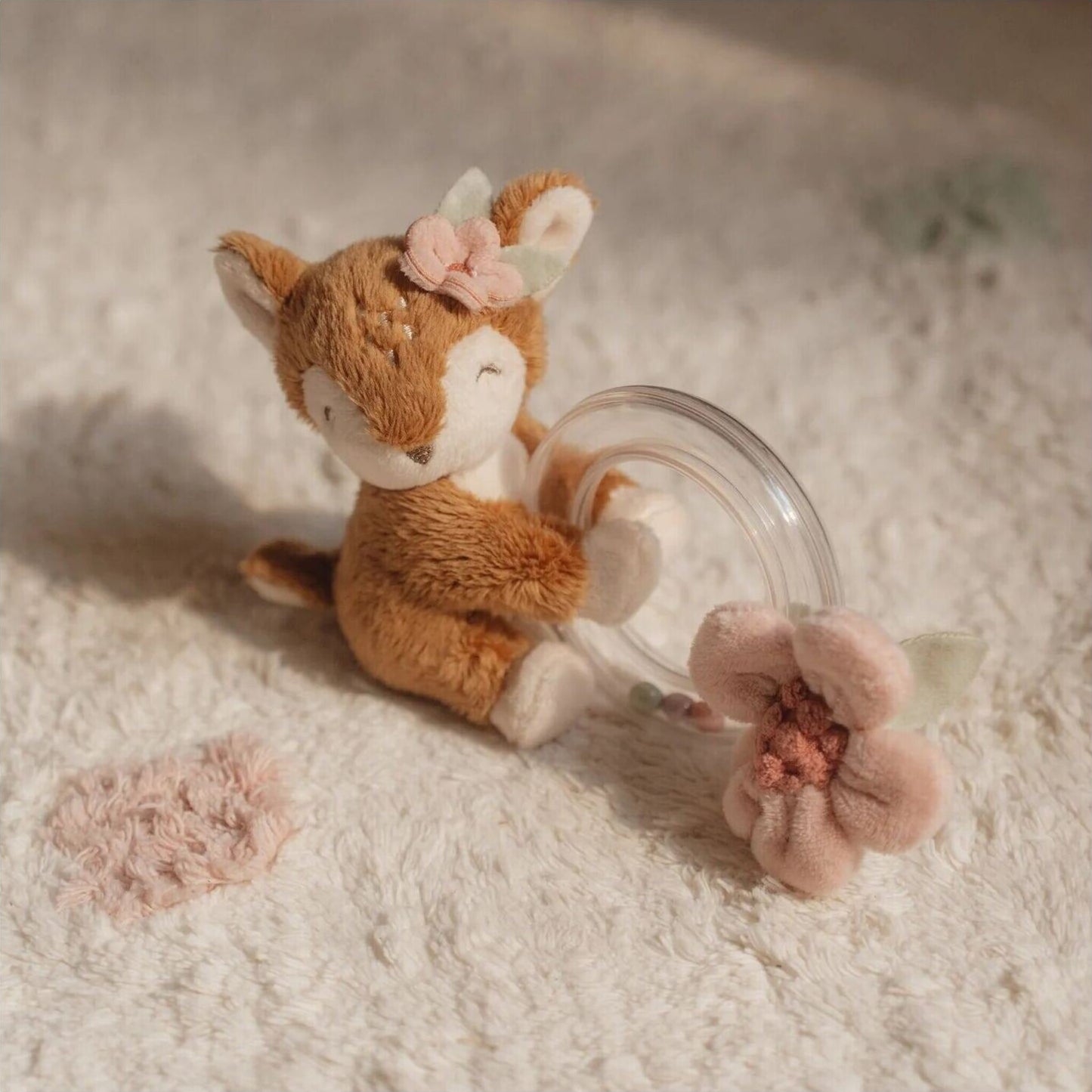 Fairy Garden Rattle Ring Deer – handmade baby rattle by Little Dutch | Aster & Ruby