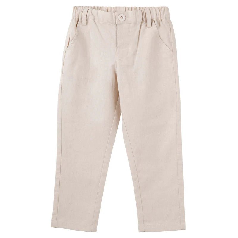 Finley Linen Pants Sand - Aster & Ruby